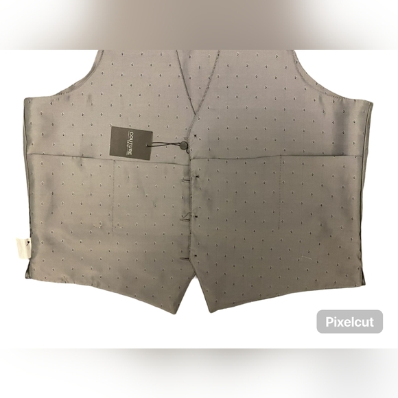 Couture 1910 Classic Fit Men's Gray Suit Stretch Vest Size L - Picture 4 of 9
